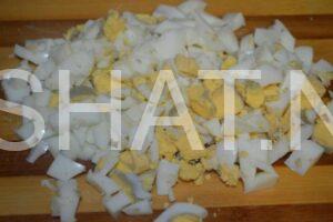 7_салат с консервированными шампиньонами, сыром и кукурузой