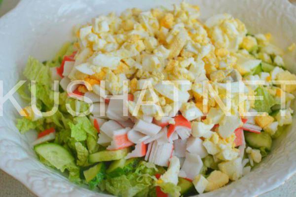7_салат с пекинской капустой и крабовыми палочками