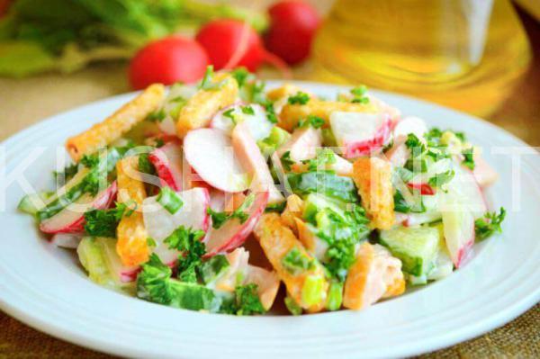 салат с редисом, ветчиной и сухариками 7_салат с редисом, ветчиной и сухариками