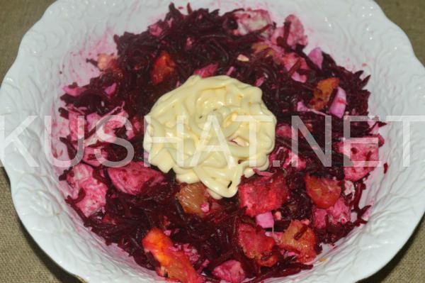 7_салат со свеклой, курицей и апельсинами