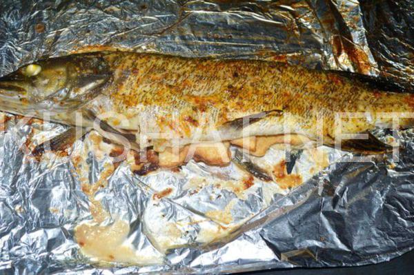 7_щука, запеченная в фольге в духовке