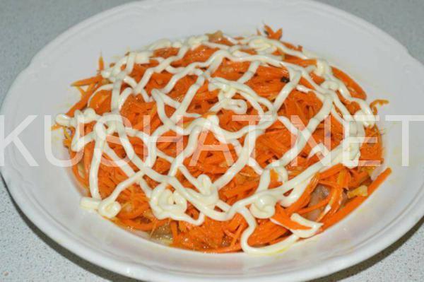 слоеный салат с корейской морковью и баклажанами 7_слоеный салат с корейской морковью и баклажанами