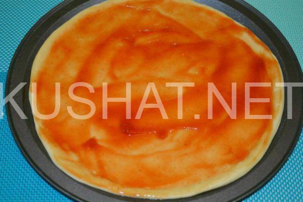 тонкая пицца с колбасой и грибами 7_тонкая пицца с колбасой и грибами