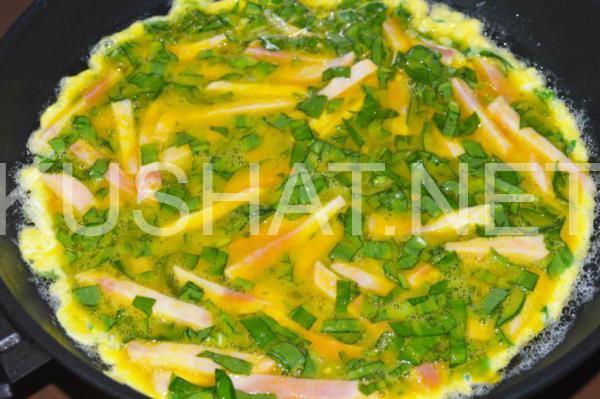 яичница с ветчиной и черемшой 7_яичница с ветчиной и черемшой