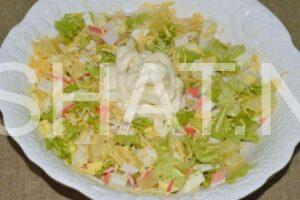 8_крабовый салат с ананасами и сыром