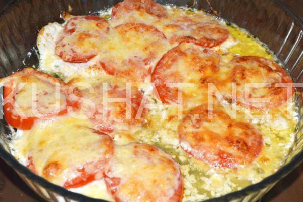 8_куриная грудка с помидорами и сыром в духовке