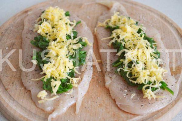 куриный рулет с сыром и шпинатом 8_куриный рулет с сыром и шпинатом