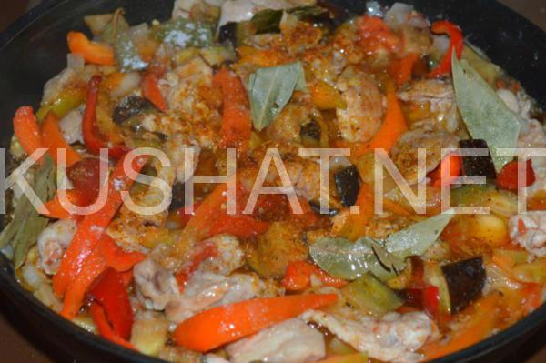 8_овощное рагу с курицей и баклажанами