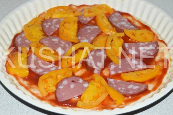 пицца с брокколи, колбасой и сыром 8_пицца с брокколи, колбасой и сыром