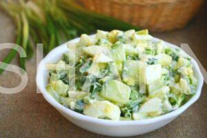 8_салат из черемши с яйцом и огурцом