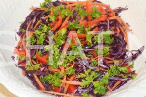 8_салат из краснокочанной капусты с морковью и перцем