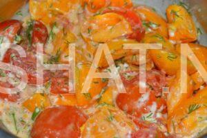 8_салат из помидоров с чесноком и майонезом