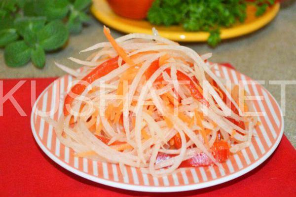 8_салат из редьки с морковью и перцем