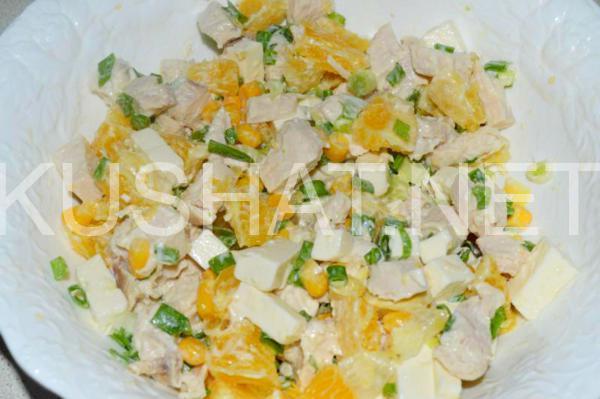 8_салат с курицей, апельсинами и сыром