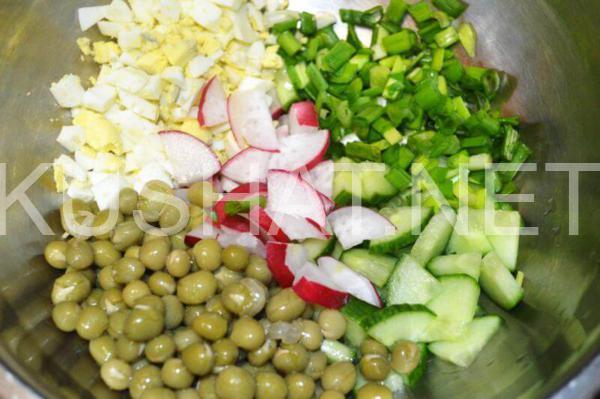 8_салат с редисом, картофелем и горошком
