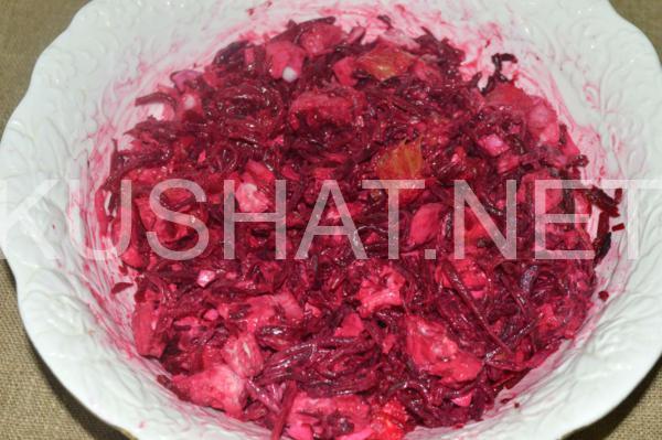8_салат со свеклой, курицей и апельсинами