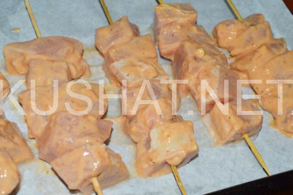 шашлык в духовке из свинины на шпажках 8_шашлык в духовке из свинины на шпажках