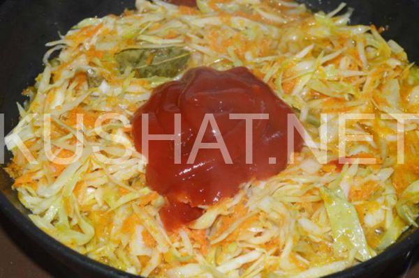 8_тушеная капуста с сосисками