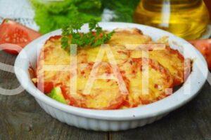 9_кабачки, запеченные в духовке с помидорами и сыром