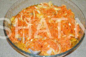 9_минтай в духовке с морковью и луком