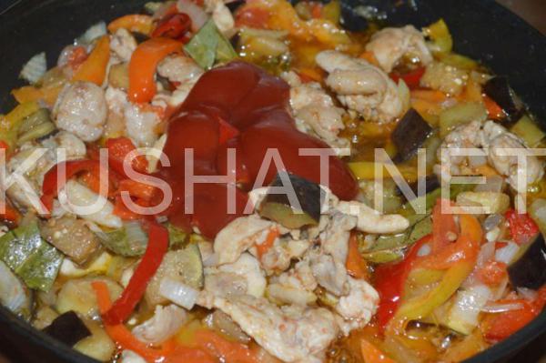 9_овощное рагу с курицей и баклажанами