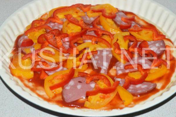 пицца с брокколи, колбасой и сыром 9_пицца с брокколи, колбасой и сыром