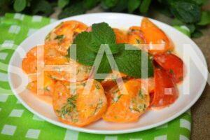 9_салат из помидоров с чесноком и майонезом