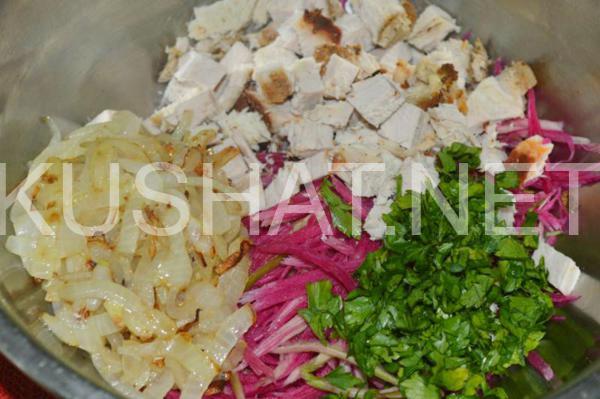 салат из редьки с мясом и луком Узбекистан 9_салат из редьки с мясом и луком Узбекистан
