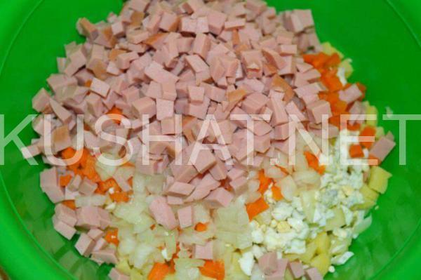 9_салат Оливье классический с колбасой