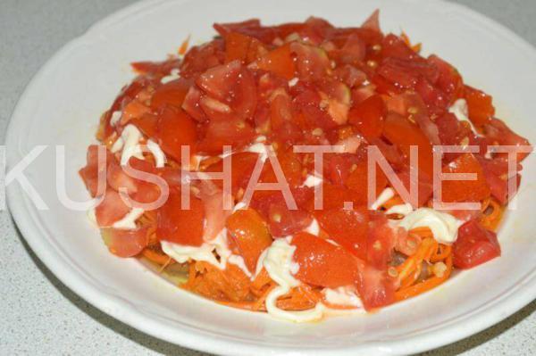 слоеный салат с корейской морковью и баклажанами 9_слоеный салат с корейской морковью и баклажанами