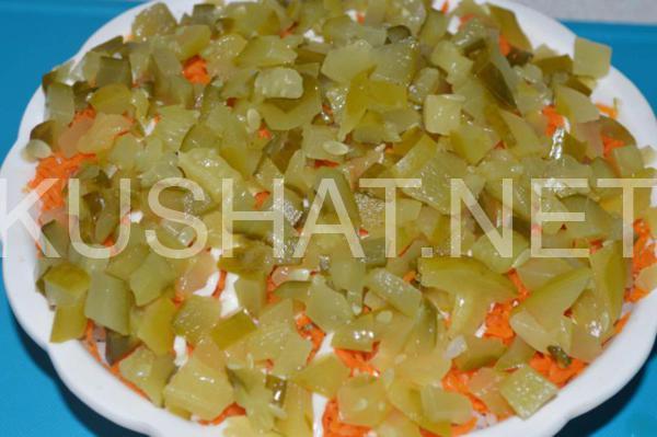 9_слоеный салат с сардиной и рисом