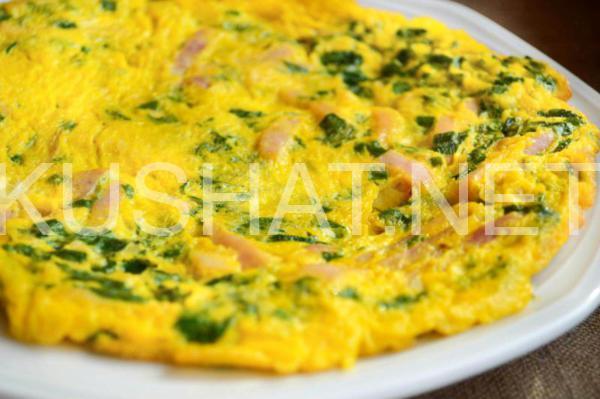 яичница с ветчиной и черемшой 9_яичница с ветчиной и черемшой