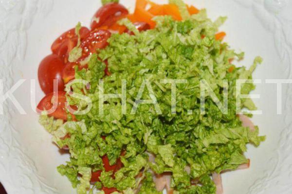 7_салат из пекинской капусты с ветчиной